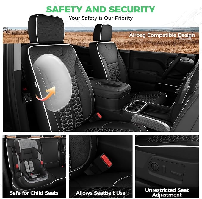 Faux Leather Seat Covers for Chevrolet Silverado / GMC Sierra