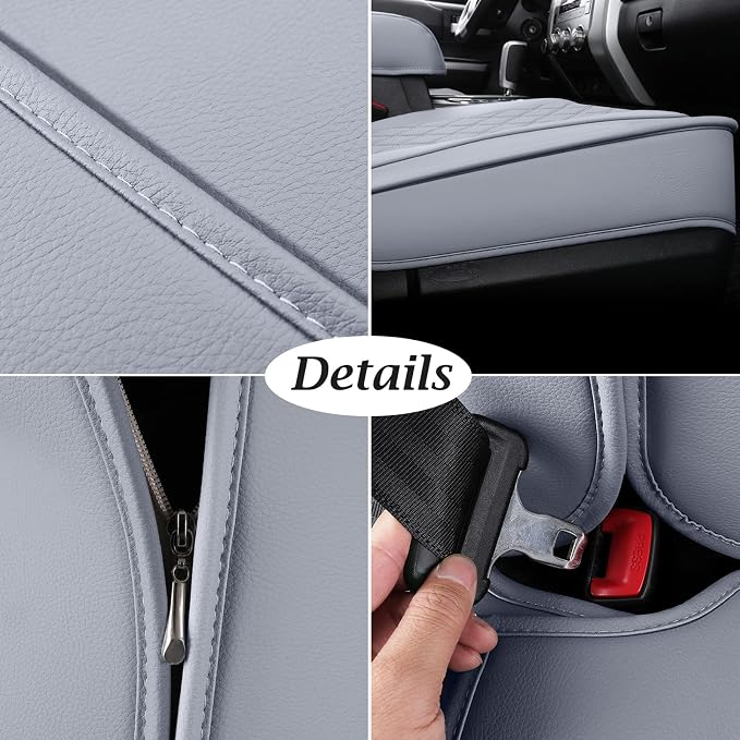 Seat Covers for Toyota Tundra — Front Seat — Gray