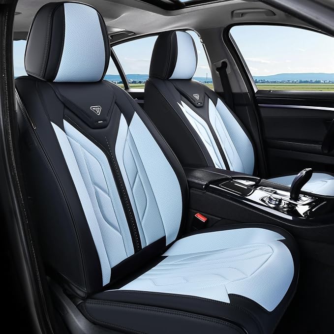 Universal Seat Covers — Front Seat — Black / Blue