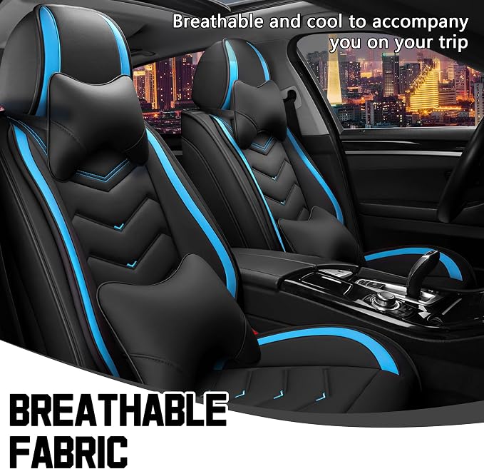 Seat Covers for Honda Civic — Black / Blue