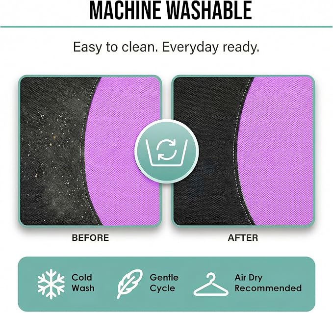 Universal Fabric Seat Covers — Full Set — Purple