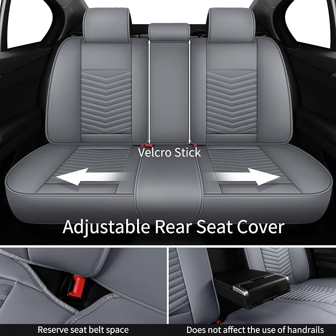 Universal Seat Covers — Full Set — Gray