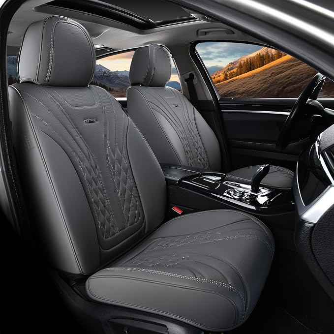 Universal Seat Covers — Front Seat — Gray