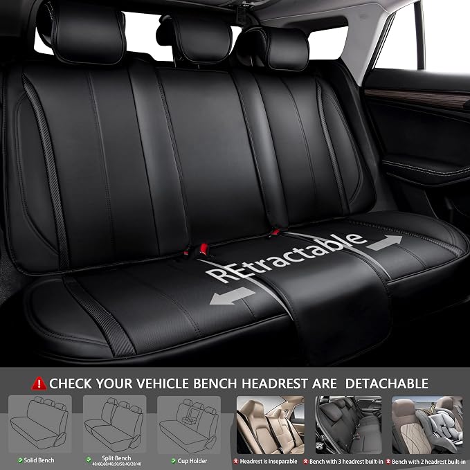 Universal Seat Covers — Full Set — Black