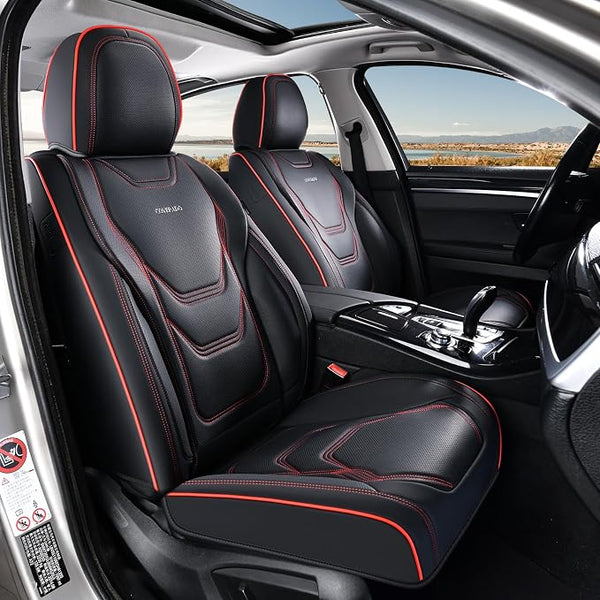 Universal Seat Covers — Front Seat — Black / Red