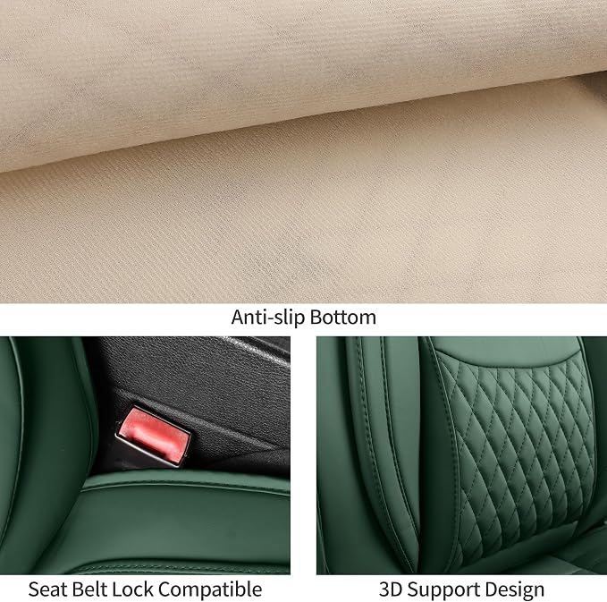 Universal Seat Covers — Full Set — Green