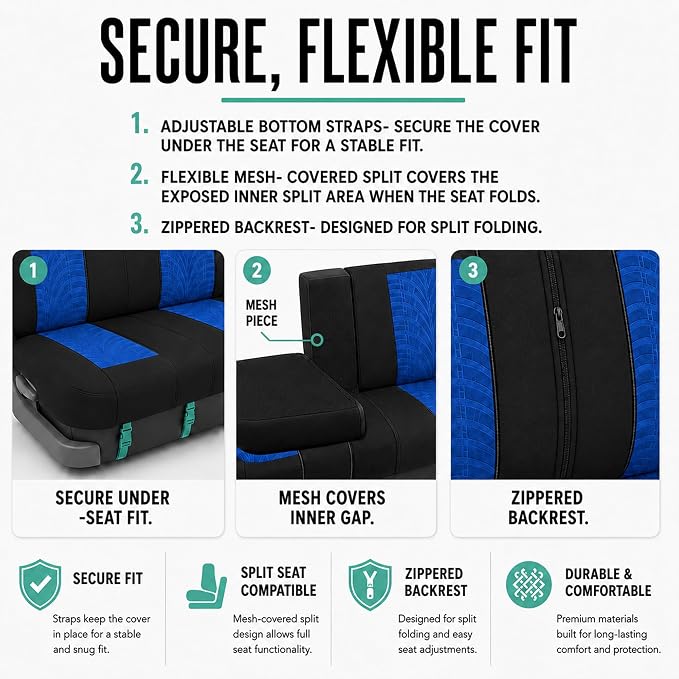 Universal Seat Covers — Blue