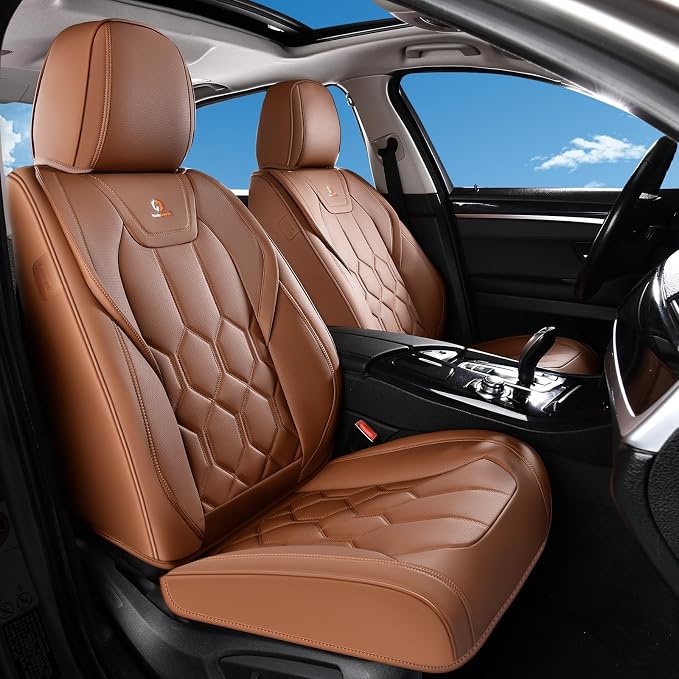 Universal Seat Covers — Front Seat — Brown