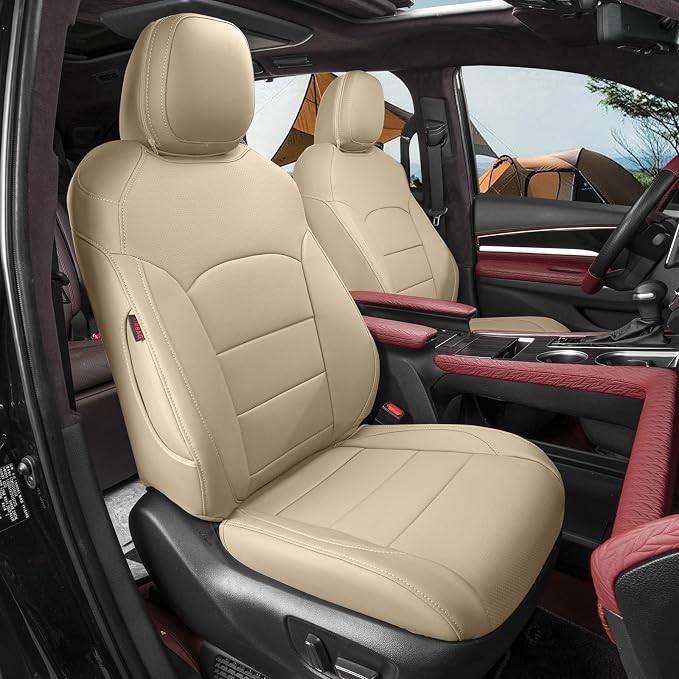 Faux Leather Seat Covers for Toyota Sienna — Full Set — Beige