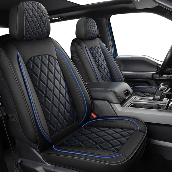 Car Seat Covers — Front Seat — Blue / Black
