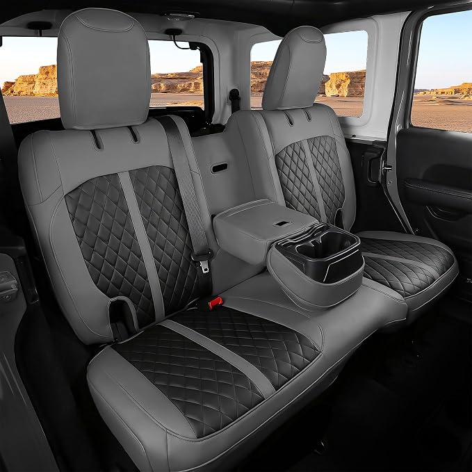 Seat Covers for Jeep Wrangler — Full Set — Gray / Black