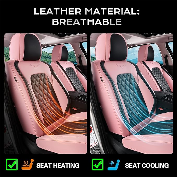 Faux Leather Car Seat Covers — Full Set