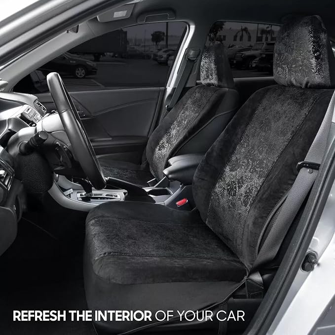 Car Seat Covers — Front Seat — Black