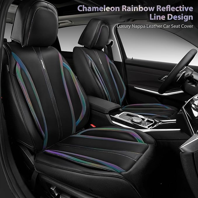 Universal Faux Leather Seat Covers — Front Seat