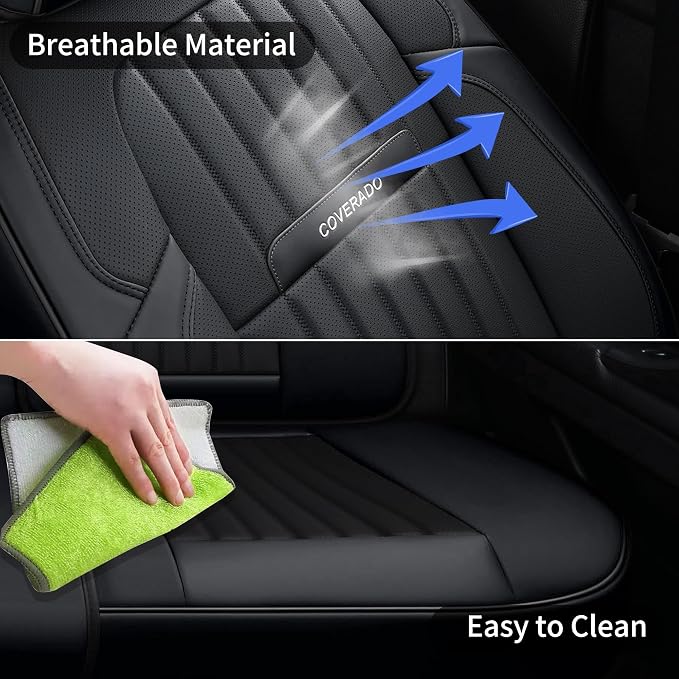 Universal Seat Covers — Front Seat — Black