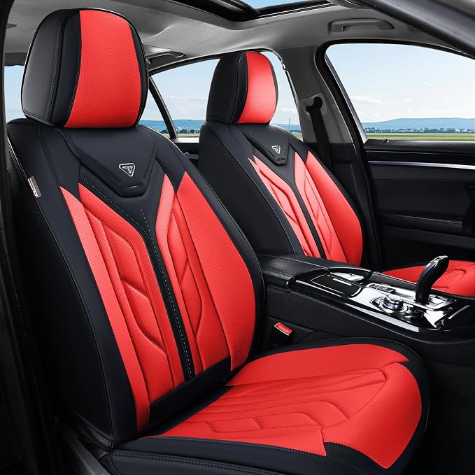 Universal Seat Covers — Front Seat — Black / Red