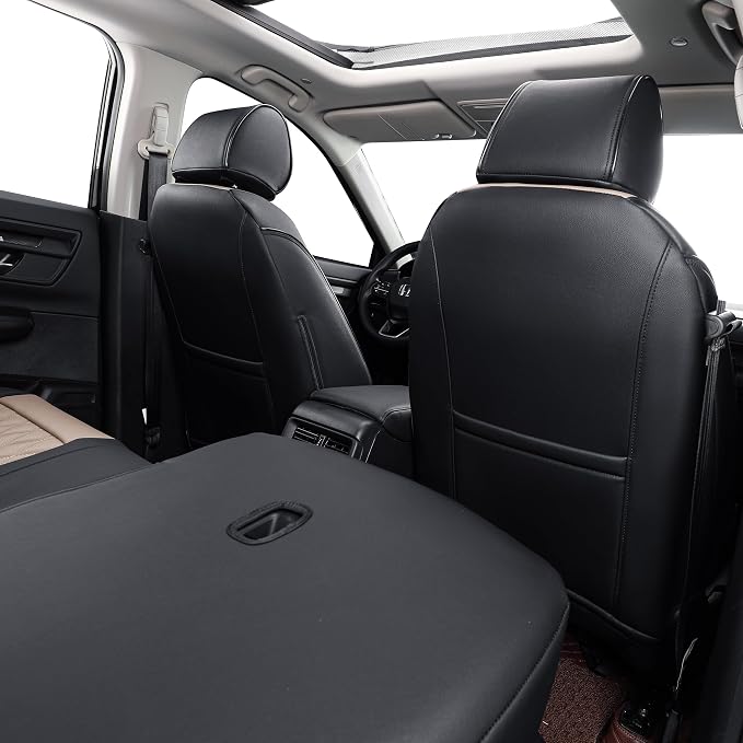 Faux Leather Seat Covers for Honda CR-V — Full Set — Red / Black