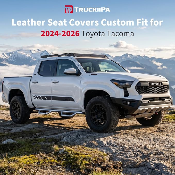 Seat Covers for Toyota Tacoma — Full Set — Black / Blue