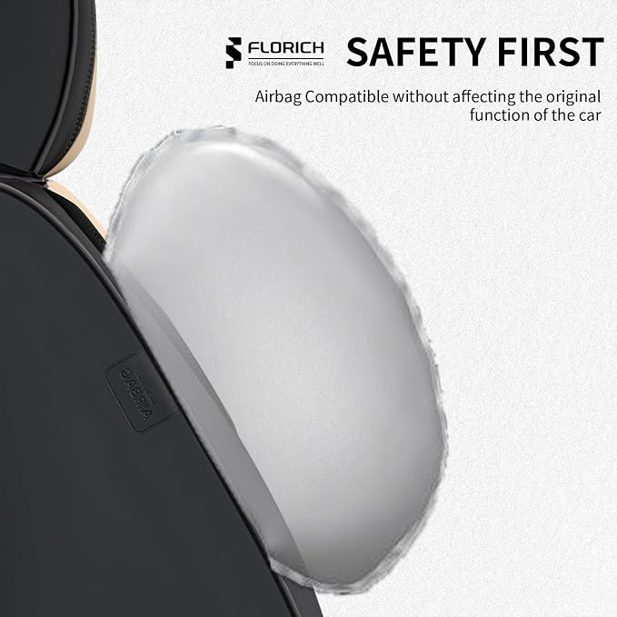 Universal Seat Covers — Front Seat — Black / Beige