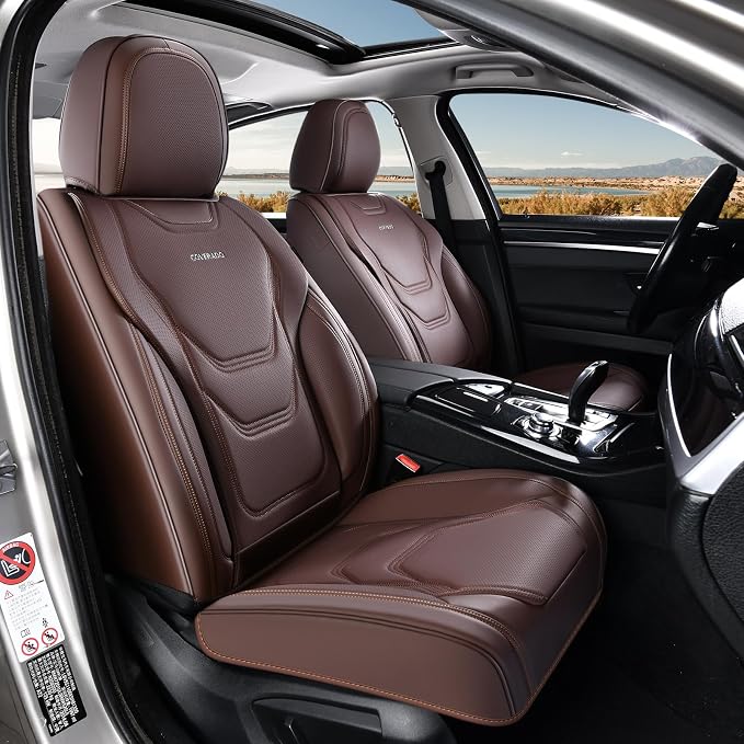 Universal Seat Covers — Full Set — Brown