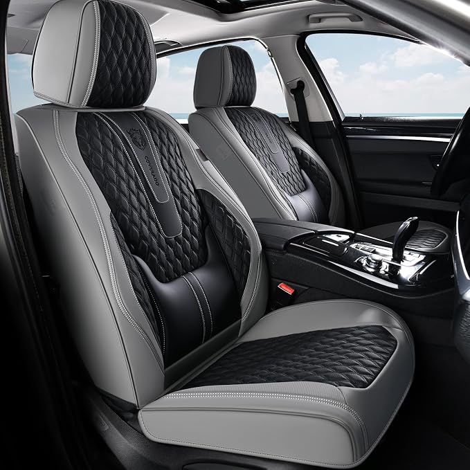 Universal Seat Covers — Full Set — Black / Gray