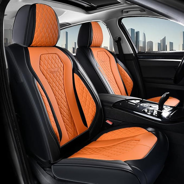 Universal Seat Covers — Front Seat — Orange