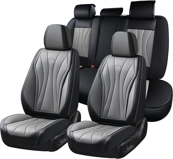 Universal Seat Covers — Full Set — Black / Gray