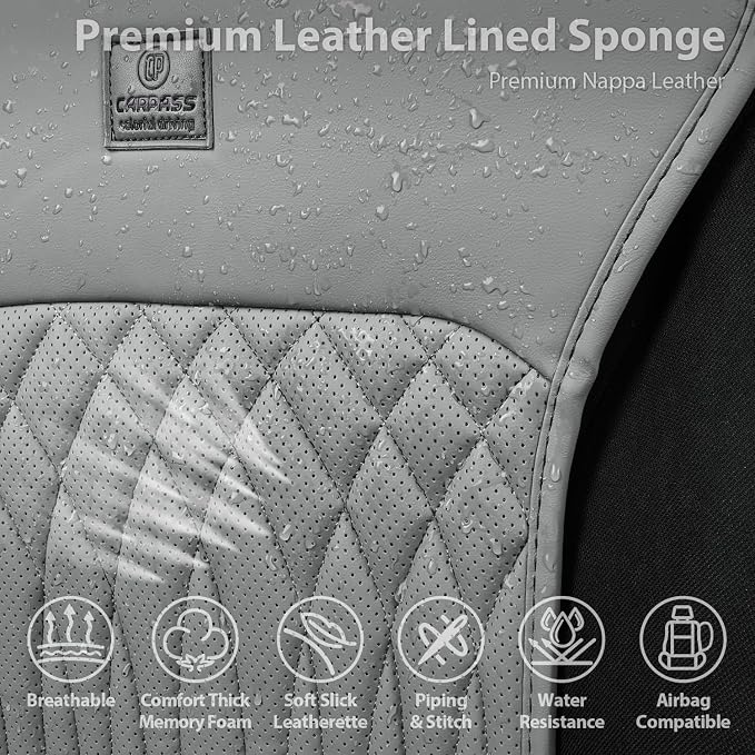 Universal Seat Covers — Front Seat — Gray
