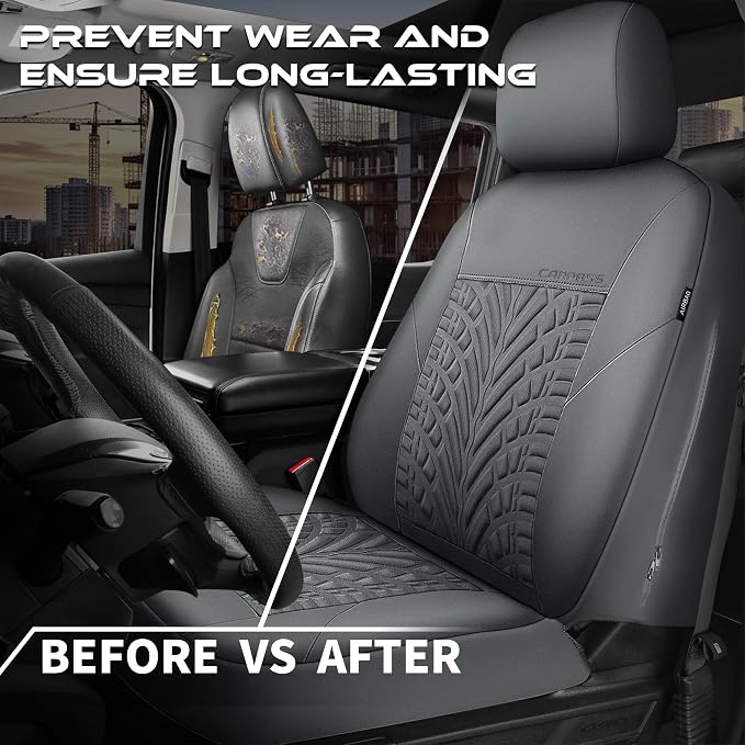 Universal Neoprene Seat Covers — Full Set — Gray