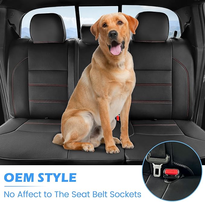 Seat Covers for Toyota Tacoma — Black / Red