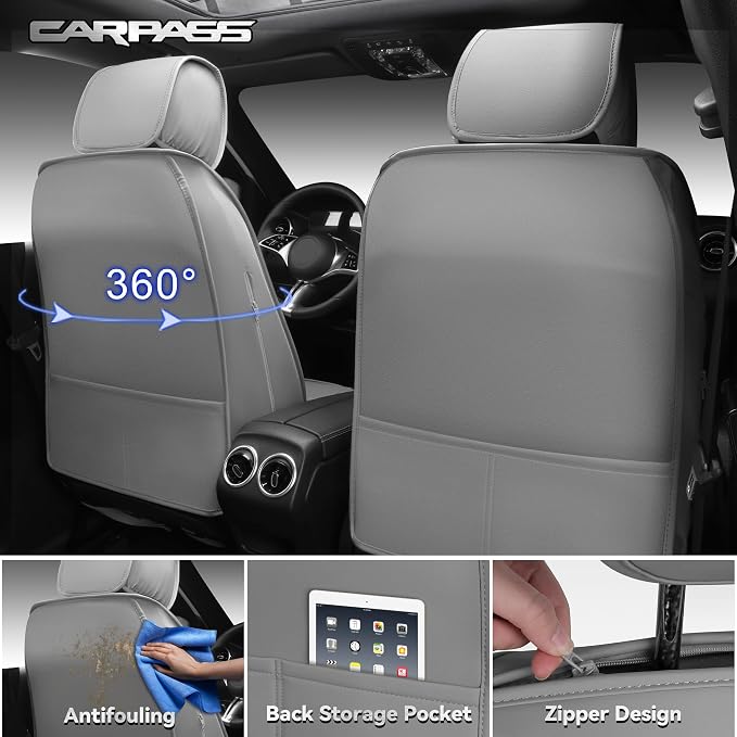 Universal Seat Covers — Front Seat — Gray