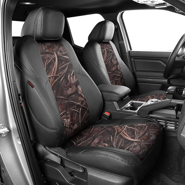 Faux Leather Seat Covers for Toyota Tacoma — Full Set — Black