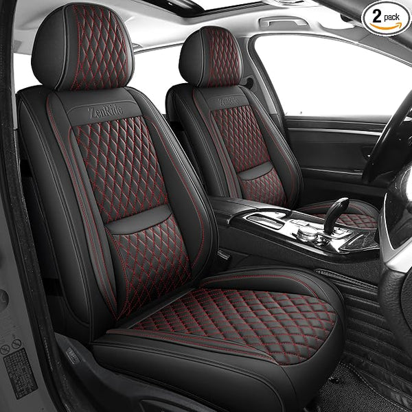 Universal Seat Covers — Front Seat — Black / Red