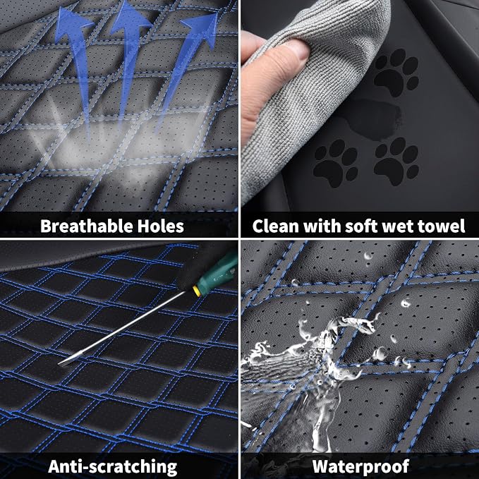 Seat Covers for Chevrolet Silverado / GMC Sierra — Black / Blue