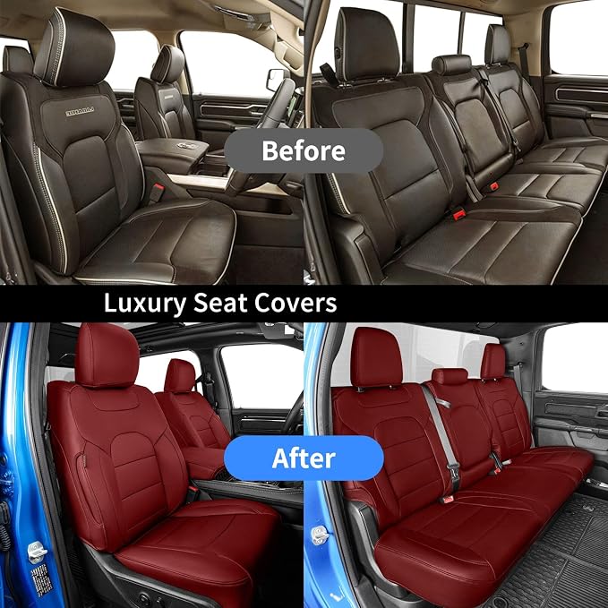 Seat Covers for Ford F-150 — Full Set — Red