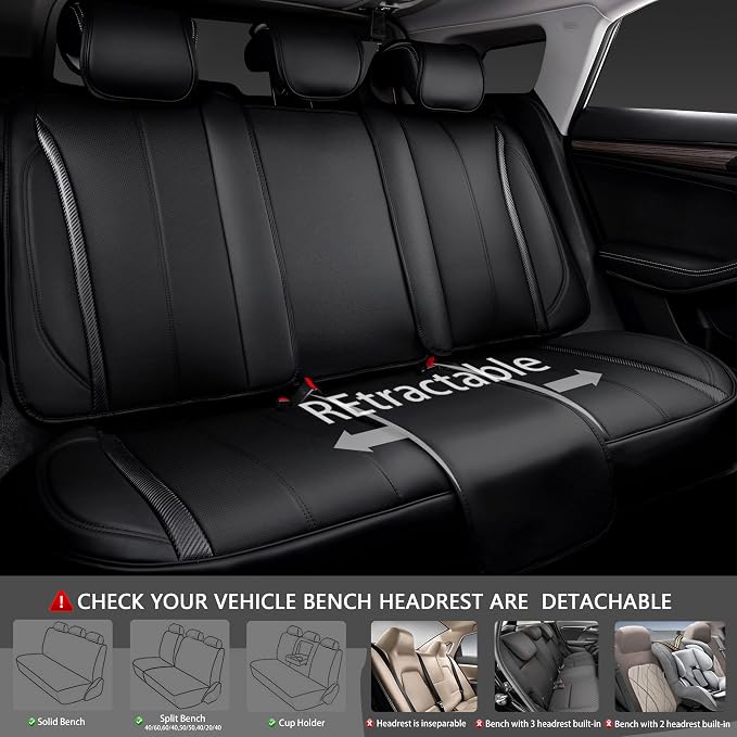 Universal Seat Covers — Full Set — Black