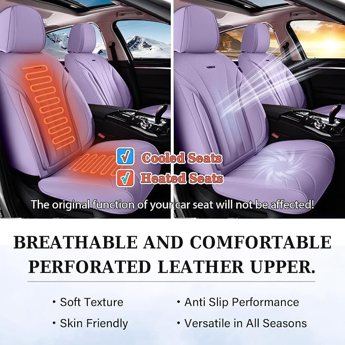 Universal Seat Covers — Full Set — Purple