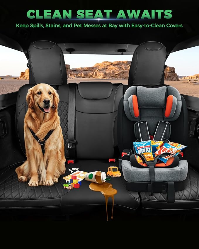 Seat Covers for Jeep Wrangler — Full Set — Black