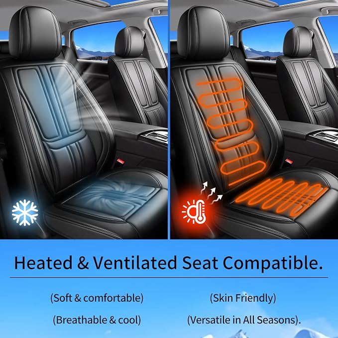 Seat Covers for Nissan Titan — Full Set — Black