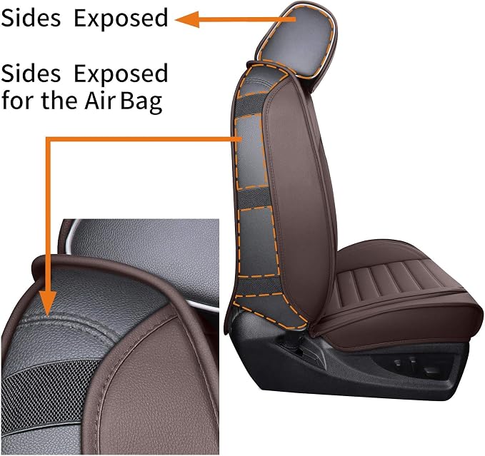 Seat Covers for Chevrolet Silverado / GMC Sierra — Front Seat — Brown