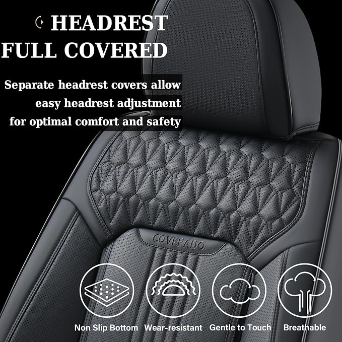Universal Seat Covers — Full Set — Black