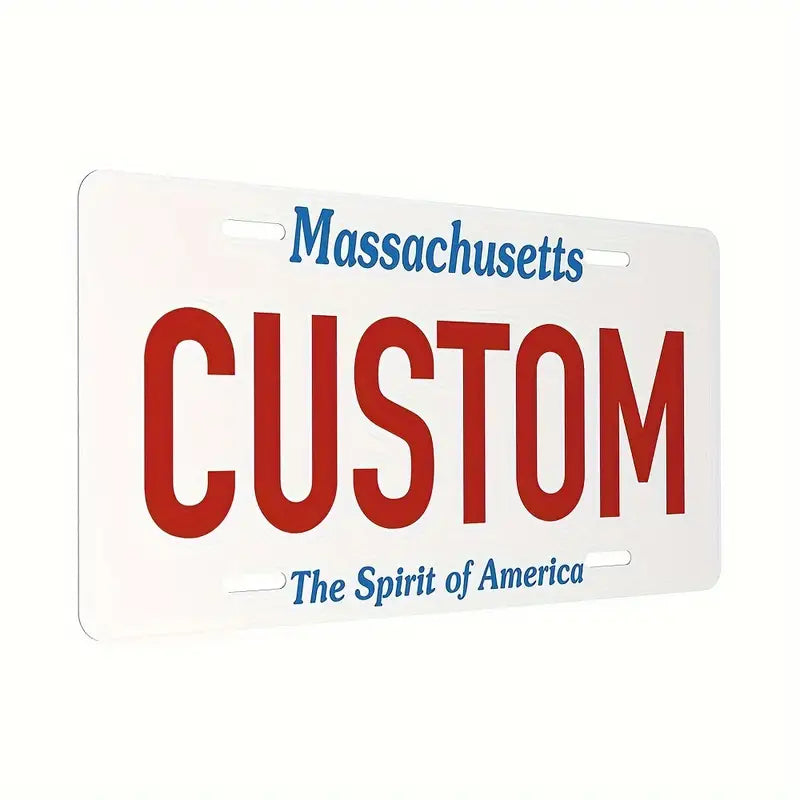 Vintage-Style Aluminum License Plate - Customizable Metal Car Tag Perfect for Front or Rear Display, 6x12 Inches 852071ee-eb4e-4392-8311-5940dd866b6b