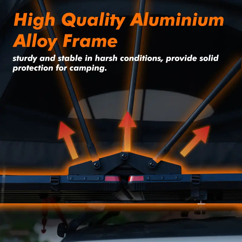 55.12" Entry-Level Overland Roof Top Tent – Lightweight Aluminum Fold-Out Design 879ba25b3a8540e7a3c2efb2c6773d92-goods