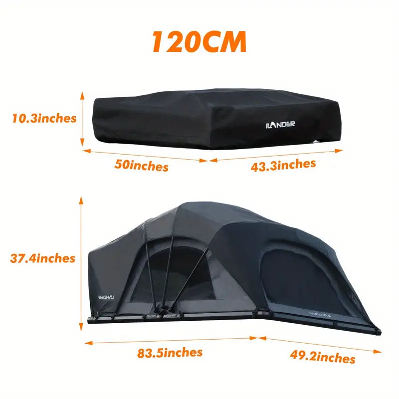 Entry-Level Hard Shell Car Roof Tent for 2–3 Person Camping 88b4d67fe669480fab3edb97e1e79384-goods
