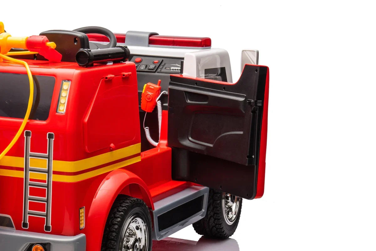 24V Fire Truck 2-Seater Ride-On for Kids