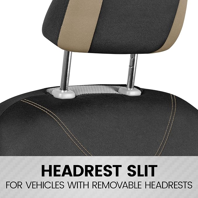 Car Seat Covers — Full Set — Beige