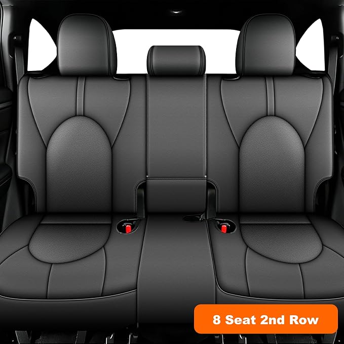 Faux Leather Seat Covers for Toyota Highlander — Full Set — Gray