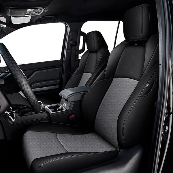 Faux Leather Seat Covers for Toyota 4Runner — Full Set — Black / Gray