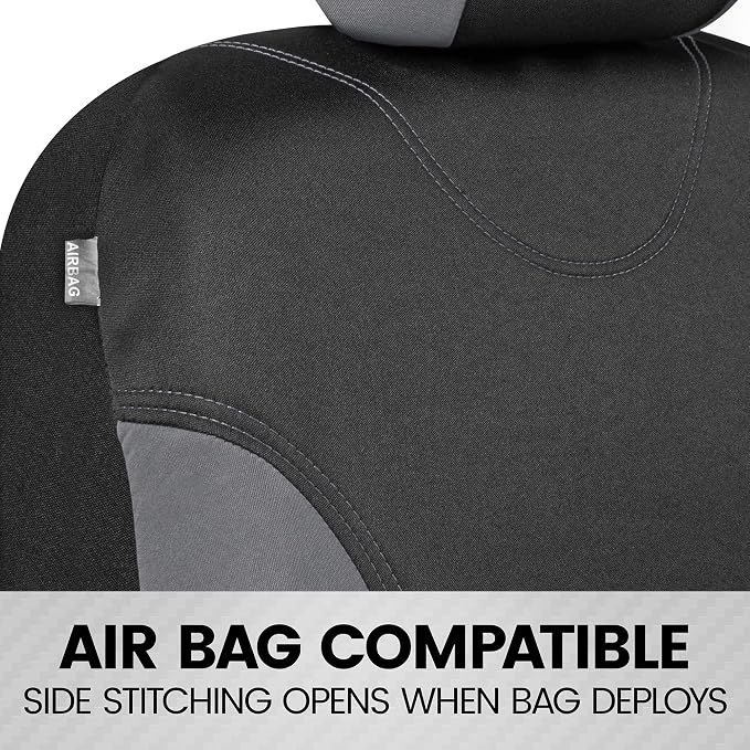 Car Seat Covers — Full Set — Gray