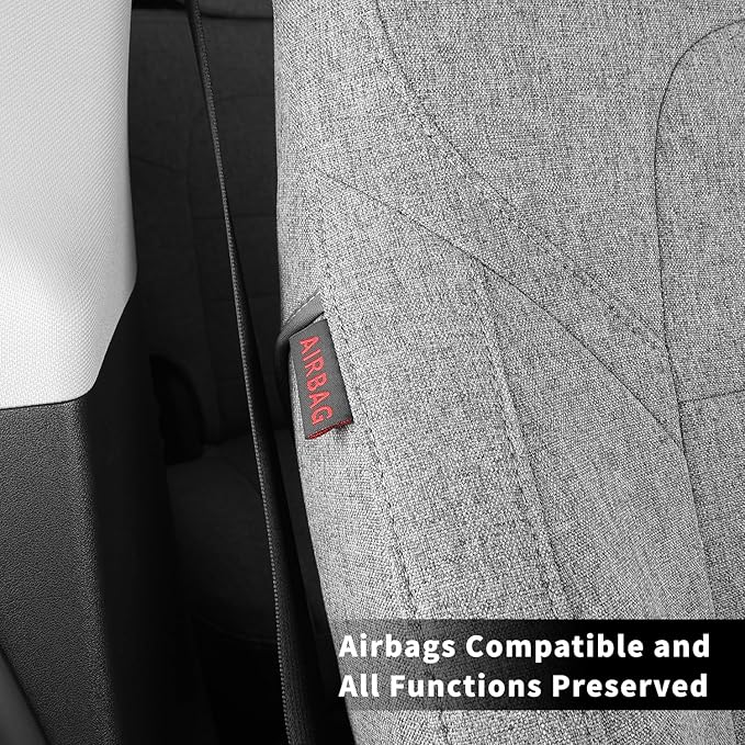 Fabric Seat Covers for Toyota Tacoma — Full Set — Gray